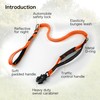 Heavy Duty Tactical Dog Leash with Quick Release Carabiner and