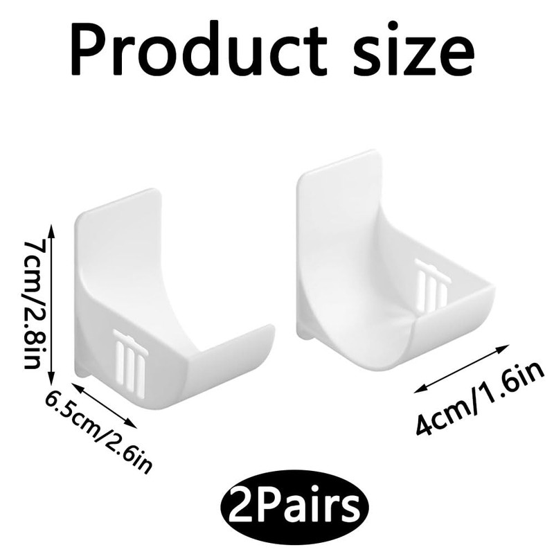 2 Pairs Trash Bag Holder, No Hole Garbage Bag Holder,