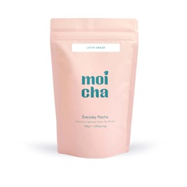 Everyday Matcha Green Tea Powder 100g by Moicha - Latte Grade Japanese Green Tea from Uji Japan - Enjoy in Matcha Latte, Smoothies, Baking