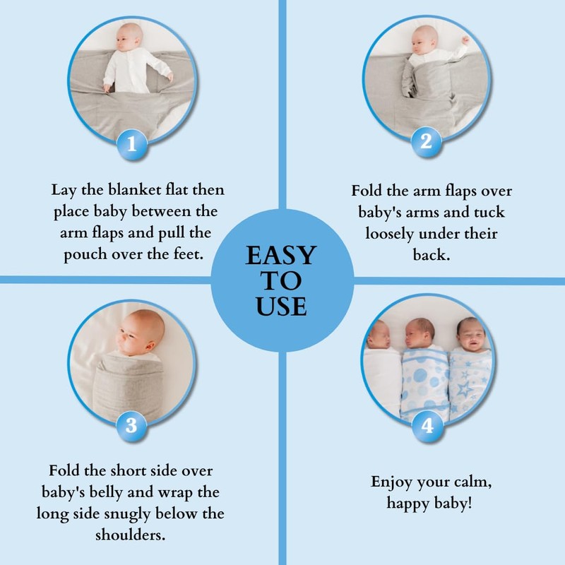 Miracle Blanket Swaddle Wrap – Help Your Newborn Sleep Longer