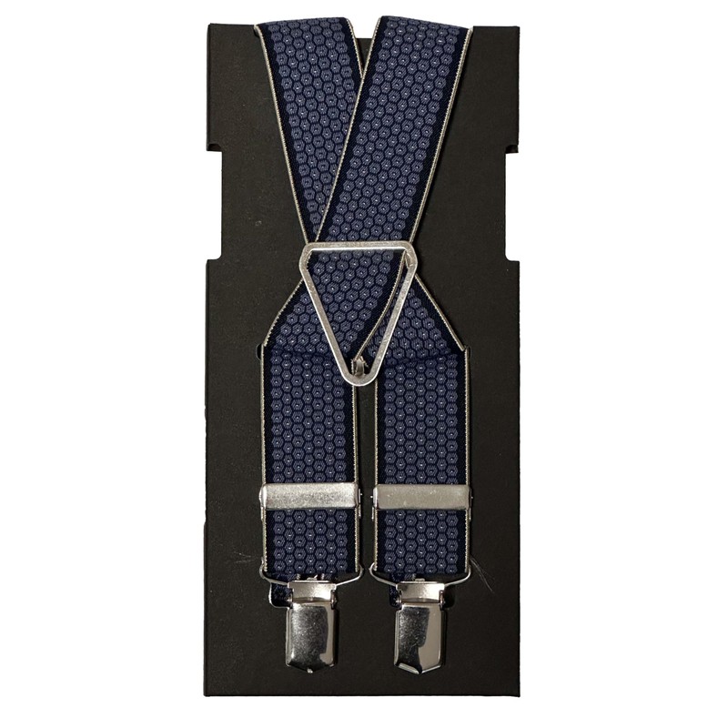 Lloyd Braces 35 mm Patterned 2-Stripes Crossed Metal Cross Size