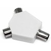 Mr. Gadget's Solutions 2 WAY TV AERIAL Y ADAPTER COAX/COAXIAL