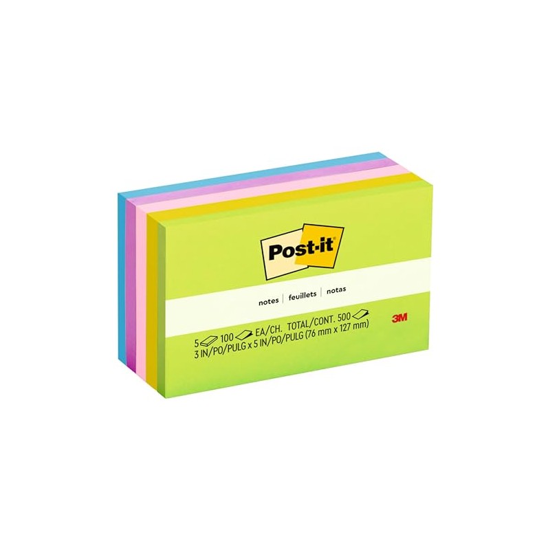 Post-it Notes - Bloc de notas adhesivas, 3 x 5