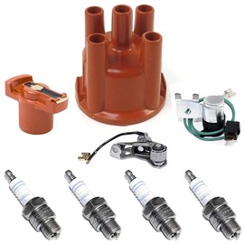 Ignition Tune Up Kit. Compatible With VW Beetle With 009 Distributor. Includes Cap, Rotor, Points, Condenser, Spark Plugs