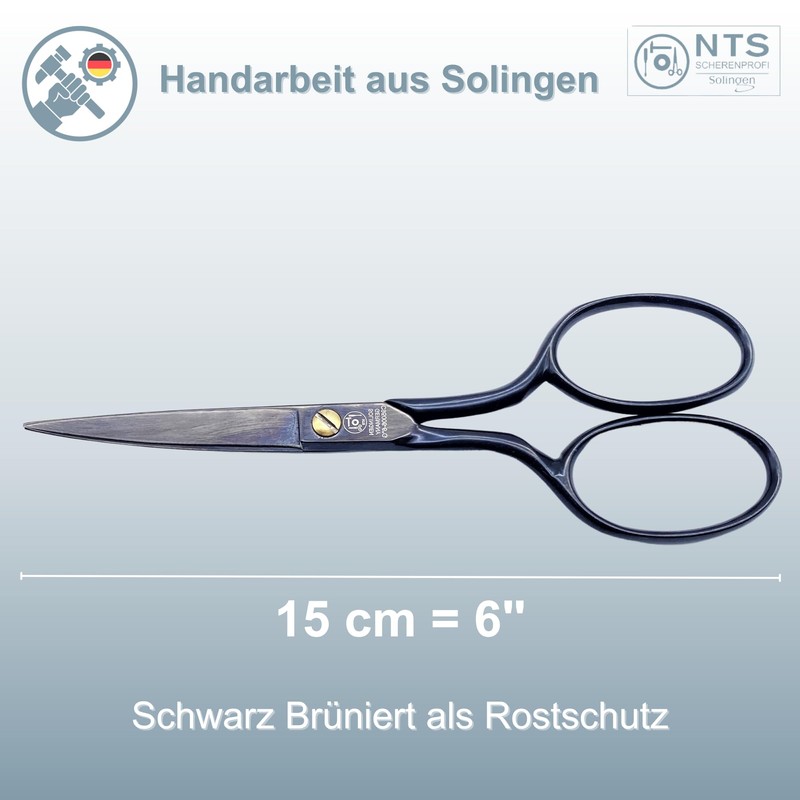 NTS-Solingen Black Edition | Tailor's Scissors | Fabric Scissors |