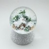 20148 Elegant Snow Globe Hut Magic with White Artificial Stone