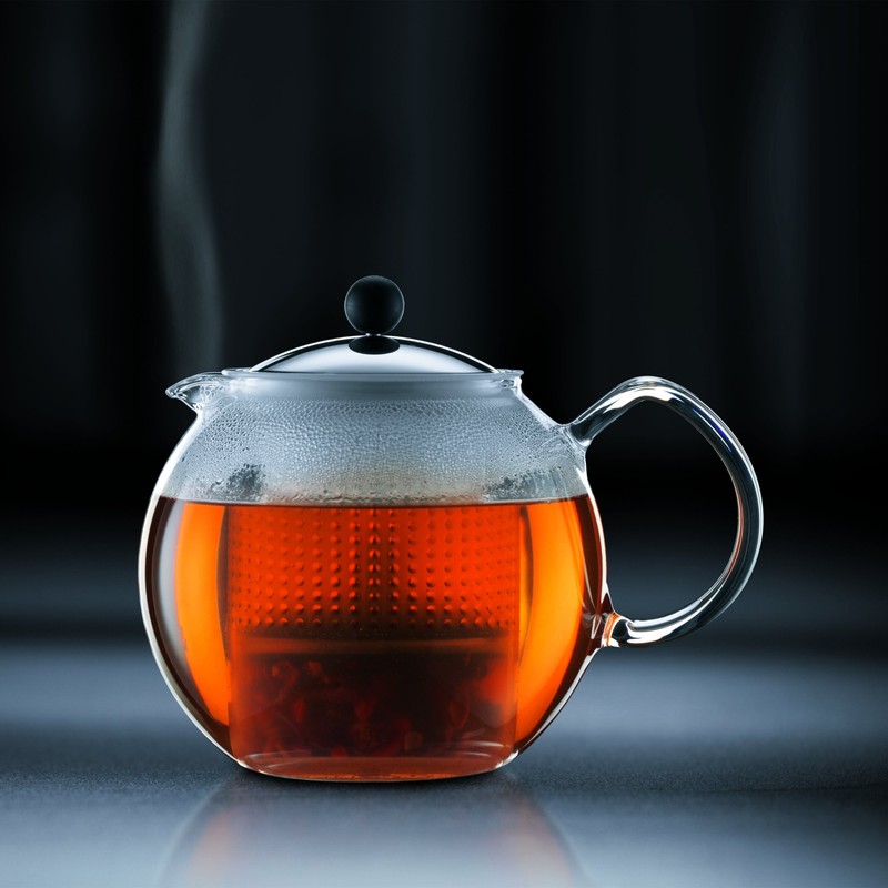 Bodum Assam Tea Press with Glass Handle and Coloured Plastic