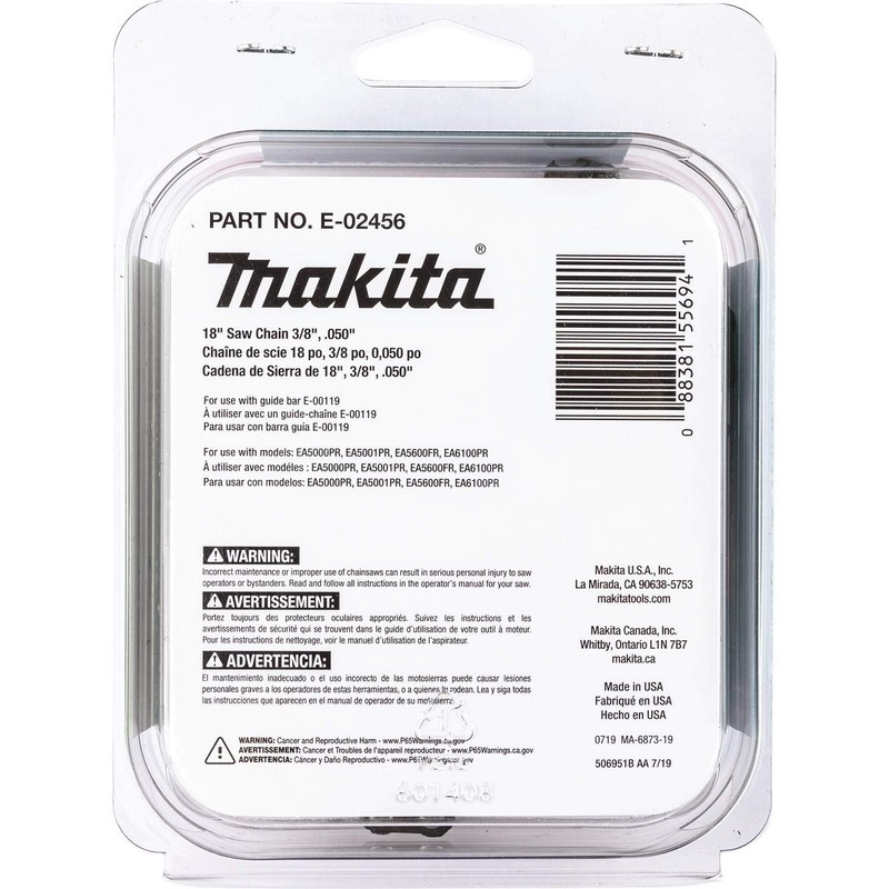 Makita E-02456 18" Saw Chain, 3/8", 050"