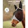 Hilltown Adjustable Fly Mask for Horse with Ears - Horse,