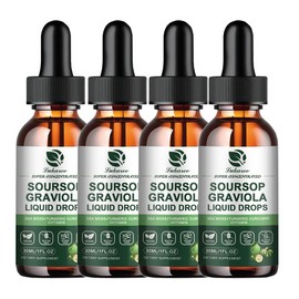 LUKAREE 4-BOTTLE Soursop Graviola  Extract Liquid Drop w/ Sea Moss Turmeric Plack Pepper