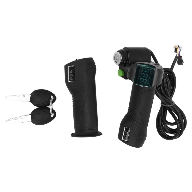 One Pair Electric Bike Throttle Handlebar with Big Head Lock