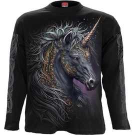 Spiral - Celtic Unicorn - Longsleeve T-Shirt Black - L