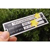 Trailer VIN ID Plate Blank Data TAG Model Identification VIN