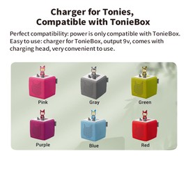 Tonton 9V Charger Replacment for Toniebox Charger Compatible with Toniebox Audio Player Starter Set for Kids, Replacement for Tonie Box Charging Base Station Power Cord