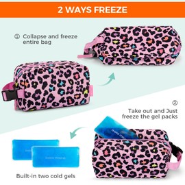 Choco Mocha Lunch Bag Children's Insulated Bag Cool Bag Small Thermal Freezer Bag for Girls Boys Lunch Box Bag for School Picnic Camping Black Truck