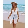 Ekouaer Bathing Suit Cover Up Chiffon Swim Suit Coverup Tie