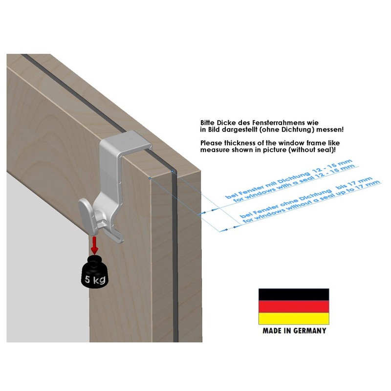 Window Hooks White Pack of 10