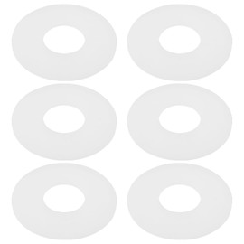 Briny River 6Pcs Flush Valve Seal Flush Valve Silicon Seal Sealing Gasket Replacement Compatible with TOTO THU128 9BU001ER 9x3.5x0.3cm White