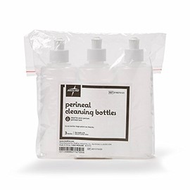Medline Squirt Bottle, Postpartum Peri Bottle, 3 Pack, 8 oz Perineal Irrigation Bottle, Cleansing Bottle for new moms or bidet use