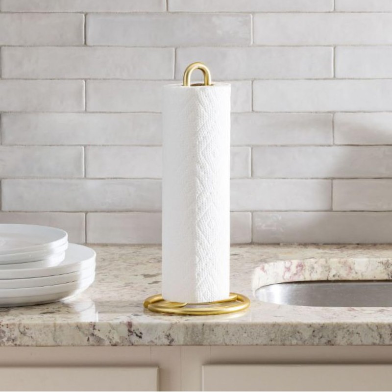 FitWell Paper Towel Holder for Kitchen Countertops, Bars & Dining
