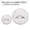 Mr. & Mrs. Panda 50mm Button Turteltauben Liebe - Geschenk,