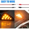 X-STYLE Motorcycle Turn Signal, LED, Yellow, Embedded Turn Signal Lamp,