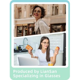 LianSan Sturdy Photochromic Distance Glasses for Women - with Spring Hinge Short-sighted Lens Nearsighted Eyeglasses(Leopard，-1.0x)