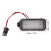 X AUTOHAUX 2pcs LED License Plate Light Lamp White Light