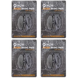 NICHE Brake Pad Set for Suzuki GSXR600 GSXR750 GSXR1000 69100-15830 69100-15850 Rear Semi-Metallic 4 Pack
