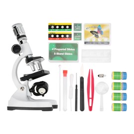 Topyond Kids Beginner Microscope, 1200X Microscope Kit, with Metal Body Microscope,for Basic Biological Science Education