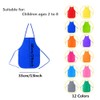 KNEWMART Children's Aprons, 12 Pieces Children's Craft Apron Set, Fabric