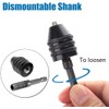 JUTOSU Keyless Drill Chuck 2-Pack 0.3-6.5mm Keyless Drill Chuck Conversion
