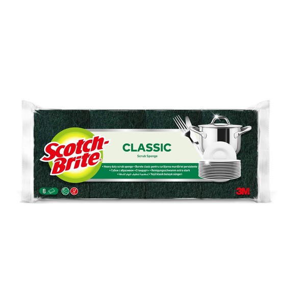 Scotch-Brite Classic Cleaning Sponge 8 per pack