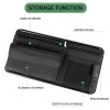 XUKEY PU leather Car Sun Visor Organizer Multi-Pocket Sunglass Bank