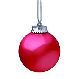 WP580 Battery Powered Hanging Decorative Outdoor Pulsing 5" Globe Light with Sensor Turns-On at Dark, Red