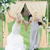 Backdrop Curtain Champagne 1.5x2.15m Yarn Durable Backdrop Drape for Wedding