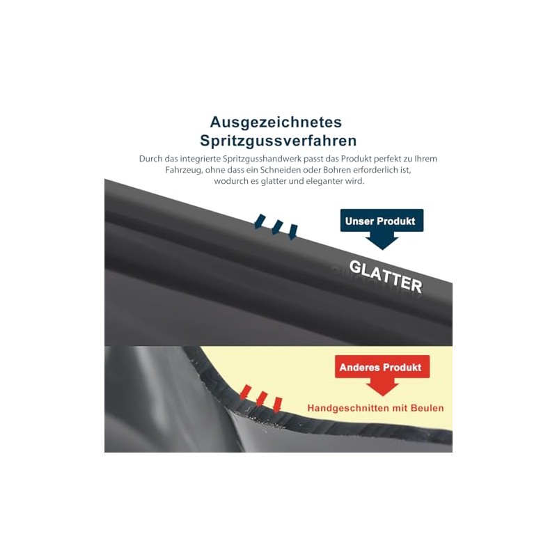 Wind Deflectors Compatible with VW Caddy 3 2004-2015, Rain Deflectors,