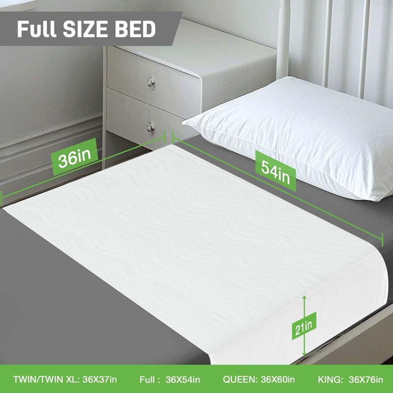 Incontinence Bed Pads Washable Waterproof for Adults & Kids, Reusable
