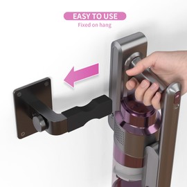 Shark Vacuum Cleaner Wall Mount Mini Shark Cordless Vacuum Stand Compatible for Shark IX141 IZ562H IZ682H IZ361H IZ462H IZ163H IZ363HT IZ483H and V7 V8 V10 V11 V12 V15(black)