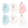 iplusmile 6pcs Mini Box Cutter, Retractable Utility Box Cutter Letter