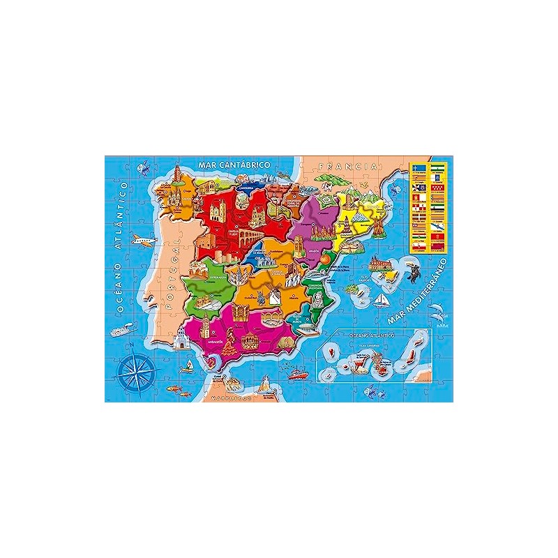 Educa 14870 Provincias España, One Size