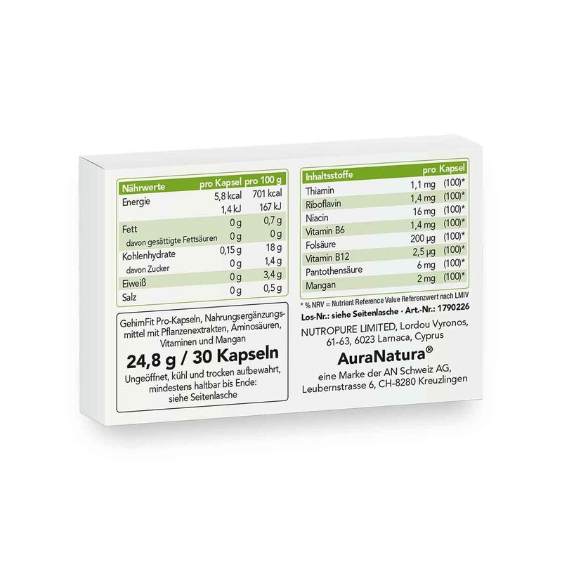 Aura Natura GehirnFit Pro - Complex with Important B Vitamins