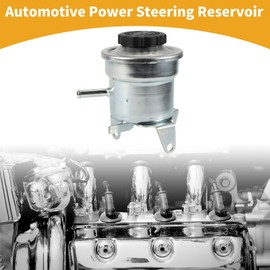 Partuto Power Steering Reservoir - No.4430620071 Car Automotive Power Steering Tank - for Toyota Celica 1990-1997 Metal Silver Tone - 1 Pc