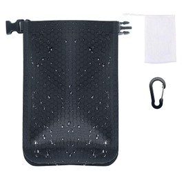 Value Set of 3 Waterproof Soap Bag, Carabiner, Soap Case, Carabiner, Foaming Net, Waterproof Bag for Wet Soap, Non-sticky, Compact, Soap Rest, Sports, Gym, Sauna, Outdoor, Travel, Business Trip,,