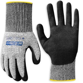 wehers Work Gloves, Nitrile Coated Safety Work Gloves Gardening Gloves Superior Grip Fit for Gardening Fishing Car Cleaning and Logistics(M)