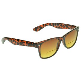 proSPORT Bifocal Sunglasses Readers UV400 Protection Horn Rim Retro HD Copp er Amber Blue BlockOutdoors Sun Reader Men Women 1.00 1.25 1.50 1.75 2.00 2.25 2.50 AK