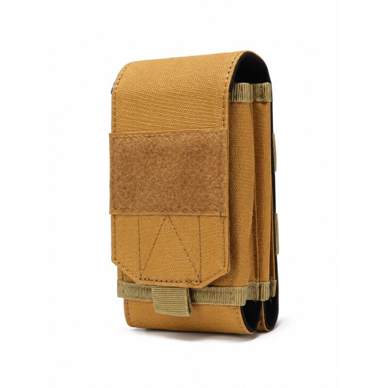 Double Phone MOLLE Pouch Nylon Belt Waist Bag for EDC