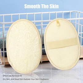 Natural Loofah Sponge Body Brush for Exfoliation (Pack of 2)- Eco-Friendly Material, Suitable for Shower and Bathtub use, Gently exfoliates, Suitable for Men and Women