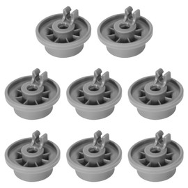 8 Pack 165314 Dishwasher Lower Rack Wheels Replacement for Bosch Kenmore Dishwashers, Replaces 420198 423232 AP2802428 PS3439123 PS8697067, Bottom Dishrack Roller