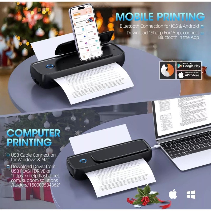 Gutherren Portable Thermal Printer